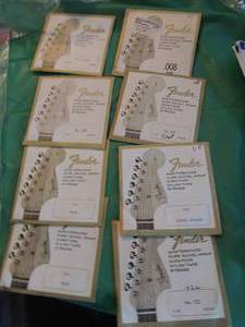 lot 2586 image: Fender nickel wrap nylon strings x 8