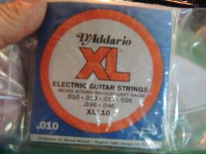lot 2651 image: Dadaario XL nickel wound electric guitar strings