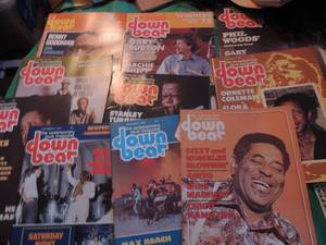 lot 2588 image: Downbeat magazine x 10 1970s