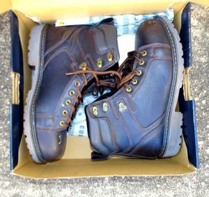 lot 3 image: Eurostar EU 2753 Mens Chocolate Brown Work Boots Steel Toe Sz 12 (LIGHT USE)