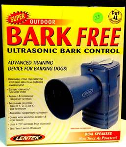 lot 23 image: $$ - LENTEK SUPER OUTDOOR BARK FREE ULTRASONIC BARK CONTROL