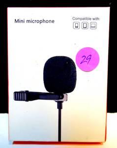 lot 29 image: NEW ATPOT LAVALIER MICROPHONE (Mini Clip)