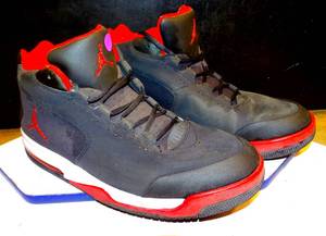 lot 44 image: Nike Jordans 486890-004 Anthracite Varsity RedBlack Mens Shoes Sz 13 Pre-owned