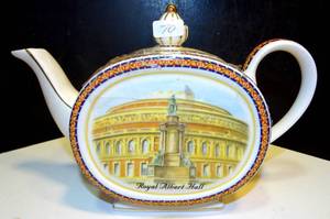 lot 70 image: $$ VINTAGE JAMES SADLER TEAPOT - ROYAL ALBERT HALL, LONDON