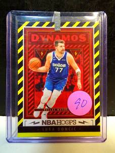 lot 90 image: 2023-24 NBA Hoops Luka Doncic #5 DYNAMOS Dallas Mavericks