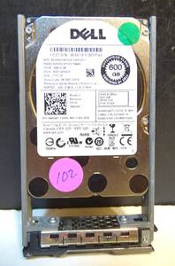 lot 102 image: 96G91 WD6001BKHG Dell ENTERPRISE 600GB 10KRPM 6Gbs 2.5SASSERVER HDD