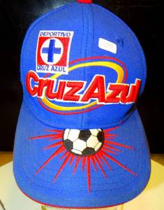 lot 109 image: EMBROIDERED Cruz Azul Mexico Fan Ink Hat Cap Football Soccer