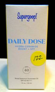 lot 122 image: NEW - Supergoop Daily Dose Hydra-ceramide Boost  SPF 40 1oz