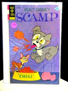 lot 176 image: VINTAGE 1975 Gold Key Walt Disney Scamp #24 BAGGED & BOARDED
