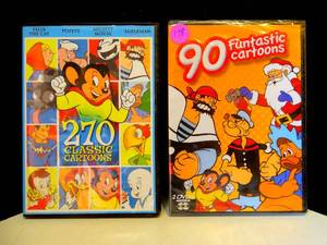 lot 178 image: $$$ 90 Funtastic Cartoons SEALED IN ORIGINAL PLASTIC (check comps for sealed) & 270 Classic Cartoons (DVD, 2009) Superman, Casper, Mighty Mouse