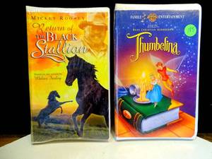 lot 185 image: NEWSEALED - DISNEY VHS COLLECTION AS SHOWN