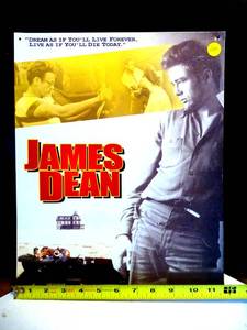 lot 200 image: AWESOME JAMES DEAN 16 X 20 METAL WALL SIGN