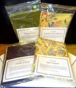 lot 201 image: $$ NEW - Keepsake Quilting Medley of the Month Fabric Swatches - SEALED (LOT OF 4)