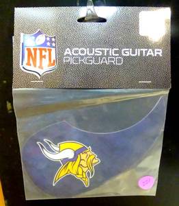 lot 221 image: NEW - NFL Woodrow Acoustic Guitar Pickguard Minnesota Vikings
