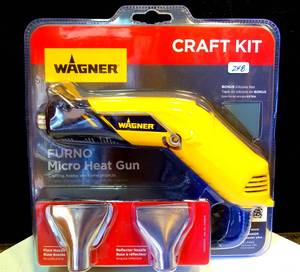 lot 248 image: NEWSEALED Furno Micro Heat Gun Craft Kit by  Wagner (HOME DEPOT $39.00)