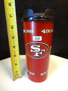 lot 268 image: SAN FRANCISCO 49ers TRAVEL COFFEEDRINK CUP