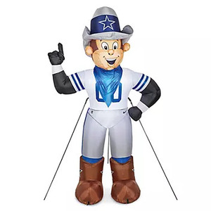 lot 164 image: BIG $ LOT - NEWSEALED - Dallas Cowboys NFL 7FT Rowdy Inflatable Mascot w Stakes S-24869DAL (COMPS OVER $100)