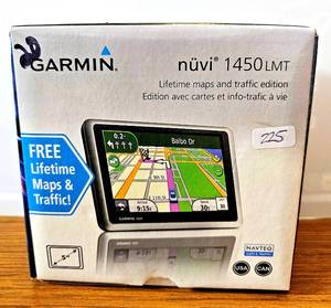 lot 225 image: GARMIN NUVI 1450 LMT GPS SYSTEM WLIFETIME MAP UPDATE