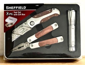 lot 10 image: Sheffield 3 Piece Tool Set WGift Box