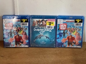 lot 200 image: Two (2) Sealed Previously Viewed Ralph Wrecks the Internet &amp One (1) New Dolphin Tale 2