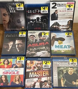 lot 196 image: Nine (9) New Assorted Blu-Ray &amp DVD Movies