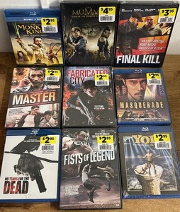 lot 194 image: Nine (9) New Assorted ActionAdventure Blu-Ray &amp DVD Movies