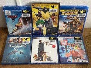 lot 193 image: Six (6) New Assorted Youth Blu-Ray &amp DVD Movies