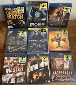 lot 192 image: Nine (9) New Assorted ActionAdventure Blu-Ray &amp DVD Movies