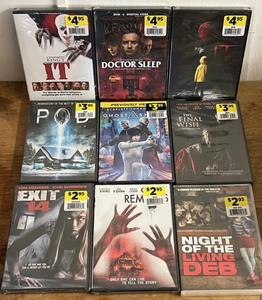 lot 190 image: Nine (9) New Assorted Horror Blu-Ray &amp DVD Movies