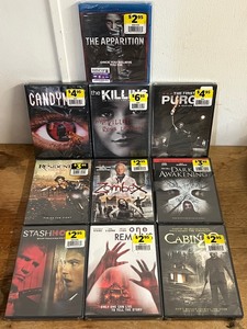 lot 187 image: Ten (10) New Assorted Horror Blu-Ray &amp DVD Movies