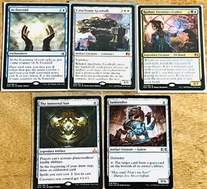 lot 153 image: Five (5) Mythic Rare Magic the Gathering Cards