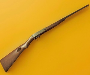 lot 1 image: Remington Model 24 Auto Loading Rifle .22 S or LR cal. Browning Semi-Auto Design - Bottom Eject, Tube Mag. Through Buttstock, 1922-1935