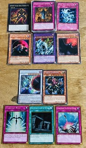 lot 162 image: Eleven (11) Secret Rare or Gold Rare Yu-Gi-Oh Cards