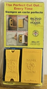 lot 93 image: Blind Mark Drywall Electrical Box Locating Tool Kit Receptacle - for Cutouts to Cut Outlet Hole 4pcs