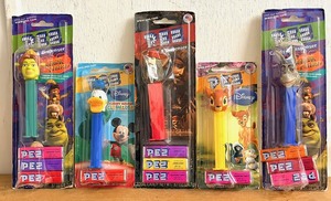 lot 249 image: Five (5) Disney Themed PEZ Dispensers - Including Donald Duck &amp Bambi