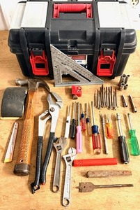 lot 27 image: 16-inch Hyper-Tough Toolbox with Organizers - Including Assortment of Quality Tools