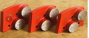 lot 170 image: Three (3) Grinder Wheels 30# Concrete Floor DiamondGrinding Disc Pads