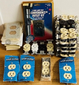 lot 121 image: Huge Lot of Wall Outlets &amp Outlet Covers