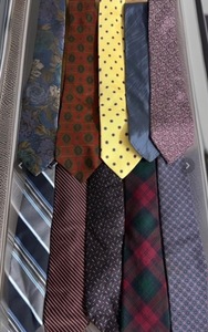 lot 237 image: Ten (10) Assorted Ties - Including Cambridge Classics, Colberts, Tommy Hilfiger, Tom James, Christian Dior, &amp Oscar de le Renta