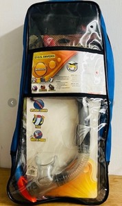 lot 143 image: U.S. Divers Cozumel Snorkeling Set. WAdult Snorkel Mask, Snorkel, LXL Fins, and Travel Bag