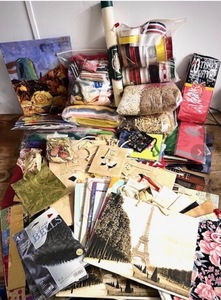 lot 282 image: Huge Lot of New Gift Bags, Tissue Paper, Ribbons, Gift Wrap, and More
