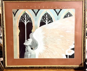 lot 182 image: Framed Limited Edition (#72 of 500) Angel Print - Signed by Artist