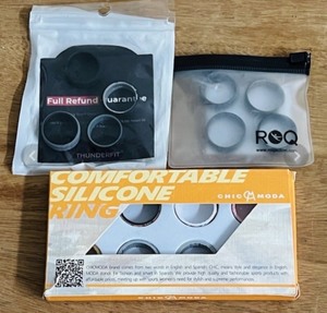 lot 268 image: Three (3) Packs of Silicon Wedding Bands - For Safety at Work or Play