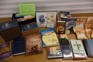 lot 51 image: New Bibles and devotional books