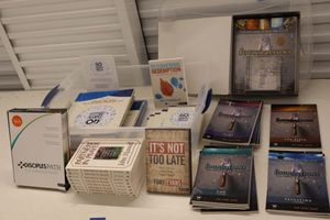 lot 110 image: Study books, Foundations series, Partners in Prayer books, 40 days in the Word study books