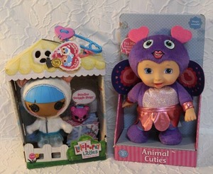 lot 22 image: Lalaloopsy Littles doll named Bundles Snuggle Stuff and Animal Cuties doll unopened