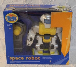 lot 30 image: Kids Stuff Space Robot remote control toy.