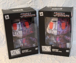 lot 46 image: 2-YuMe DZNR Collectible Plush of Megatron from the Transformers franchise.