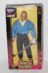 lot 109 image: 1998 Hasbro Starting Lineup Timeless Legends Arnold Palmer action figure.