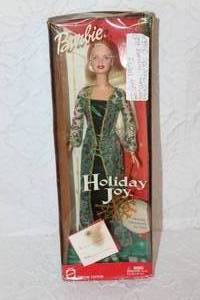 lot 123 image: 2003 Holiday Joy Barbie Doll, unopened